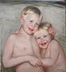 “Lapset”, öljy,70x60cm, 2011