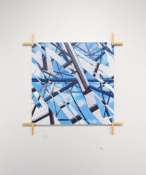 Johannes Heikkilä, Taivas ympärillämme, 2022-2025, 110cm x 110cm, sekatekniikka, taiteilijan kehys