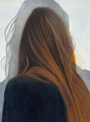 Annamaari Hyttinen: Riivaaja, 2025, öljy kankaalle, 48cm x 36cm