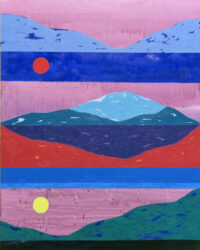 Ilari Hautamäki: Terra Incognita 2, 2026, akryyli, öljyväri ja öljyliitu kankaalle, 100 x 80 cm